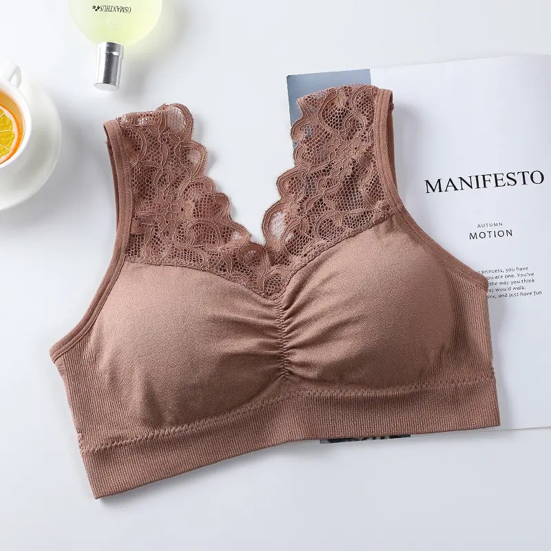 Sexy Lace Padded Wireless Bralette
