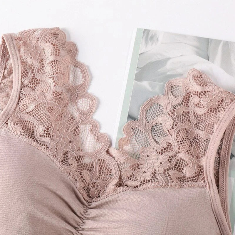 Sexy Lace Padded Wireless Bralette