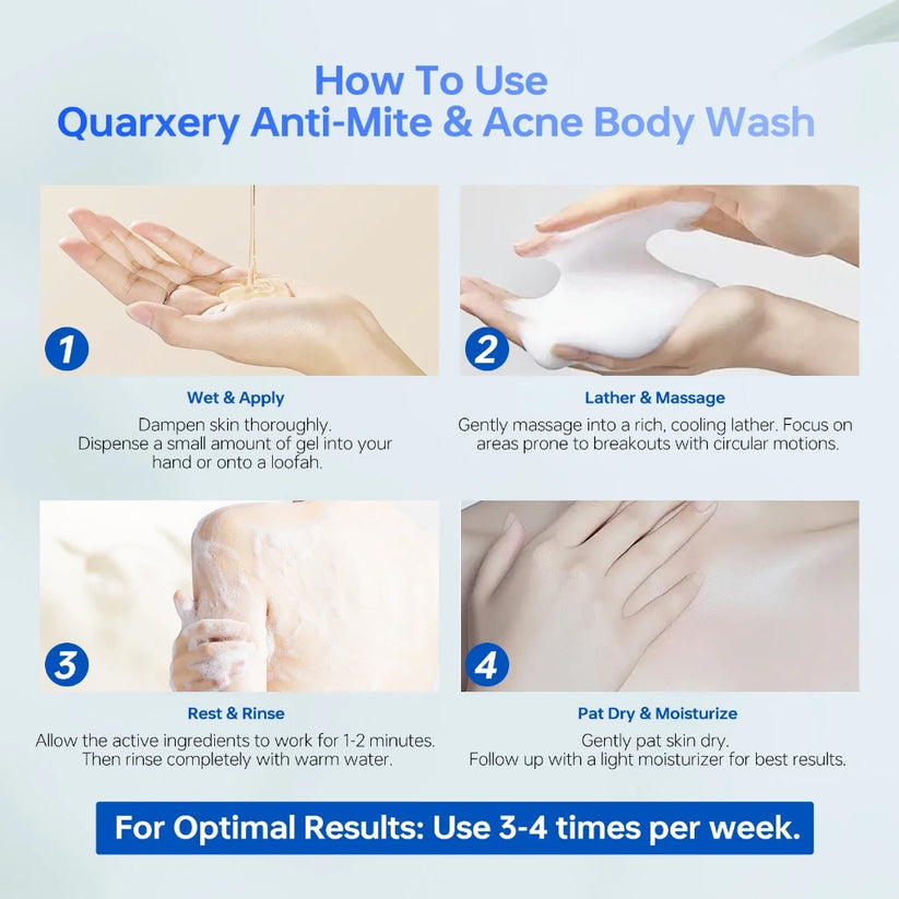 QUARXERY Mite & Acne Cleansing Body Wash  250ml