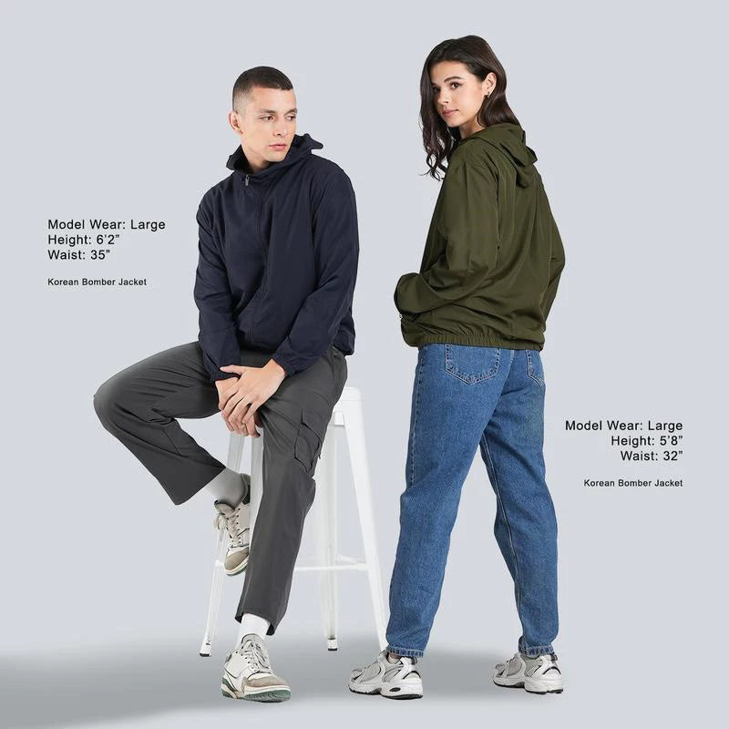 Men & Women Windbreaker Bomber Jacket