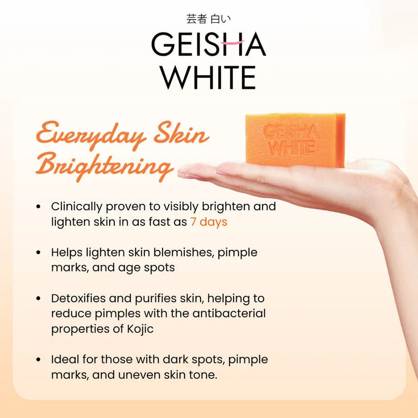 GEISHA WHITE Intense Bar 65g x 3