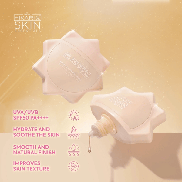Hikari Premium Sun Perfect Tinted Sunscreen SPF50 PA++++ 50ml