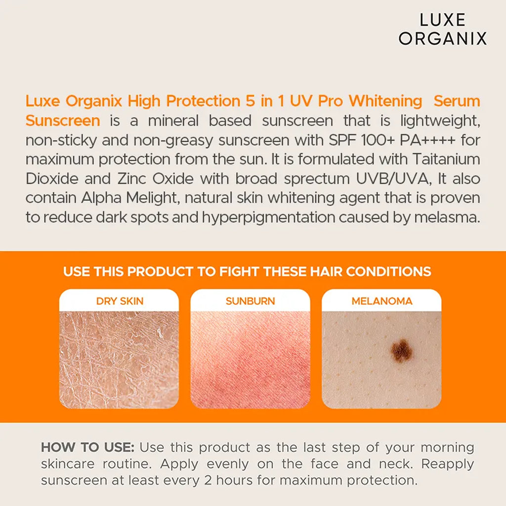 Luxe Organix Serum Sunscreen SPF 100 PA+++