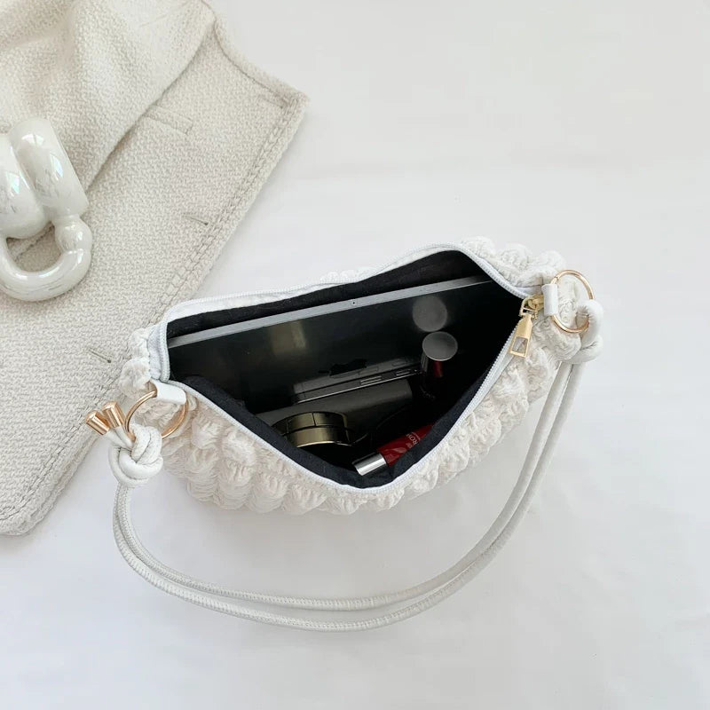 Soft Pleated Bubble Bag