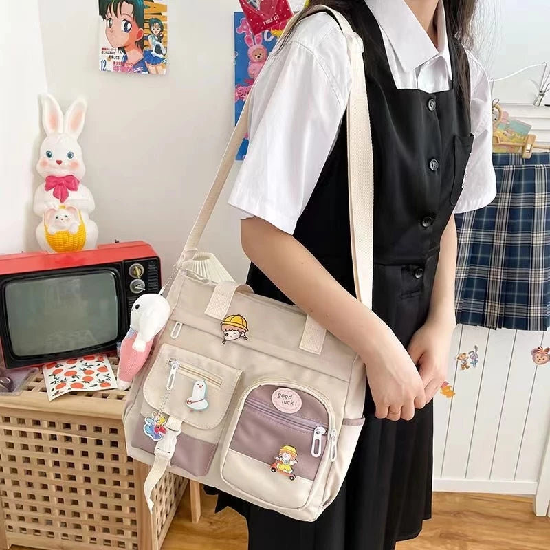 Nylon Messenger Crossbody Shoulder Sling Bag
