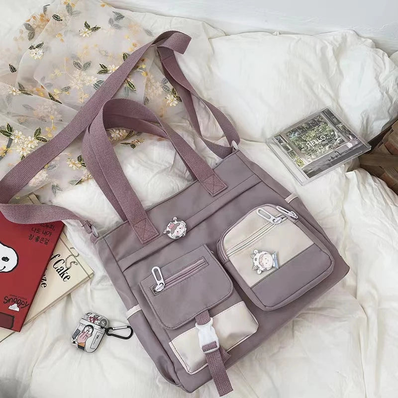 Nylon Messenger Crossbody Shoulder Sling Bag