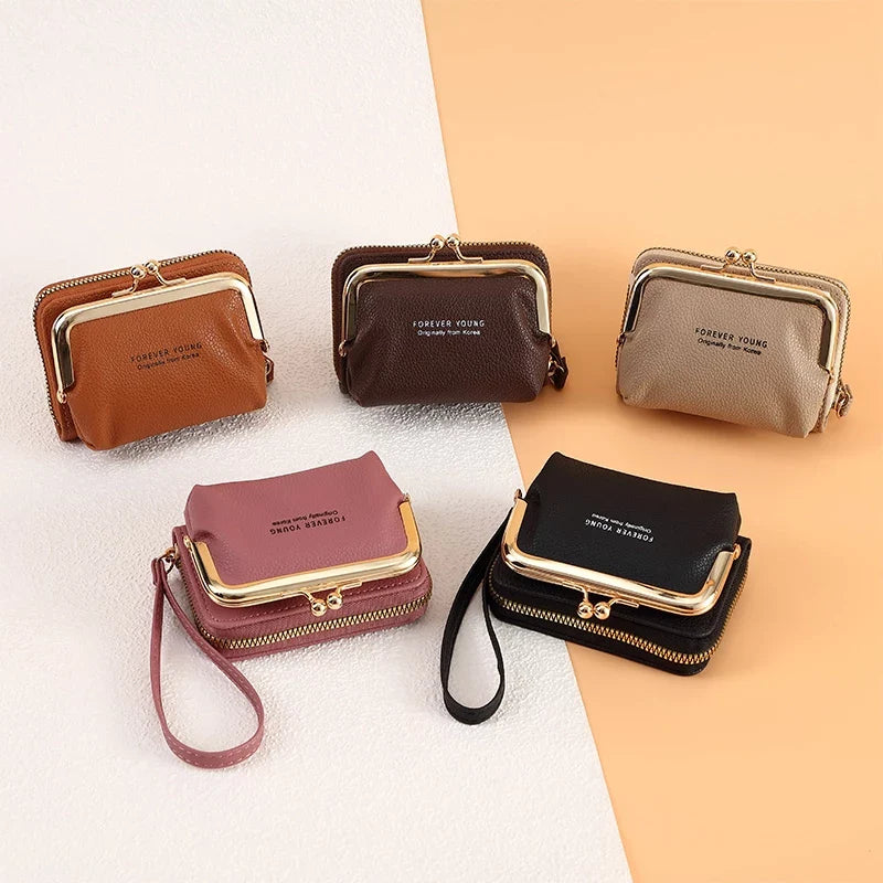 Women's Elegant Card Holder Wallet with Detachable Coin Purse