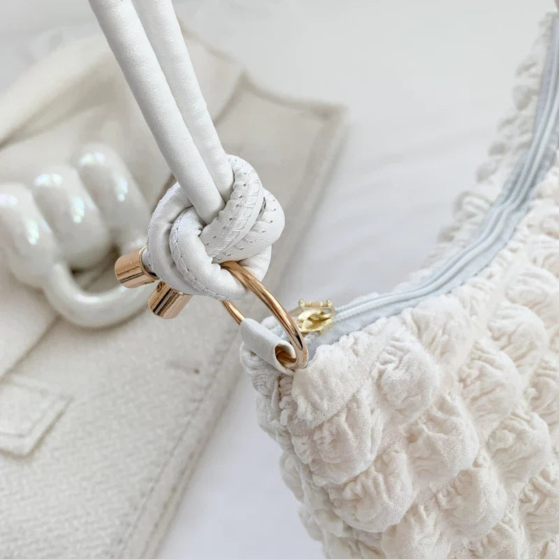 Soft Pleated Bubble Bag