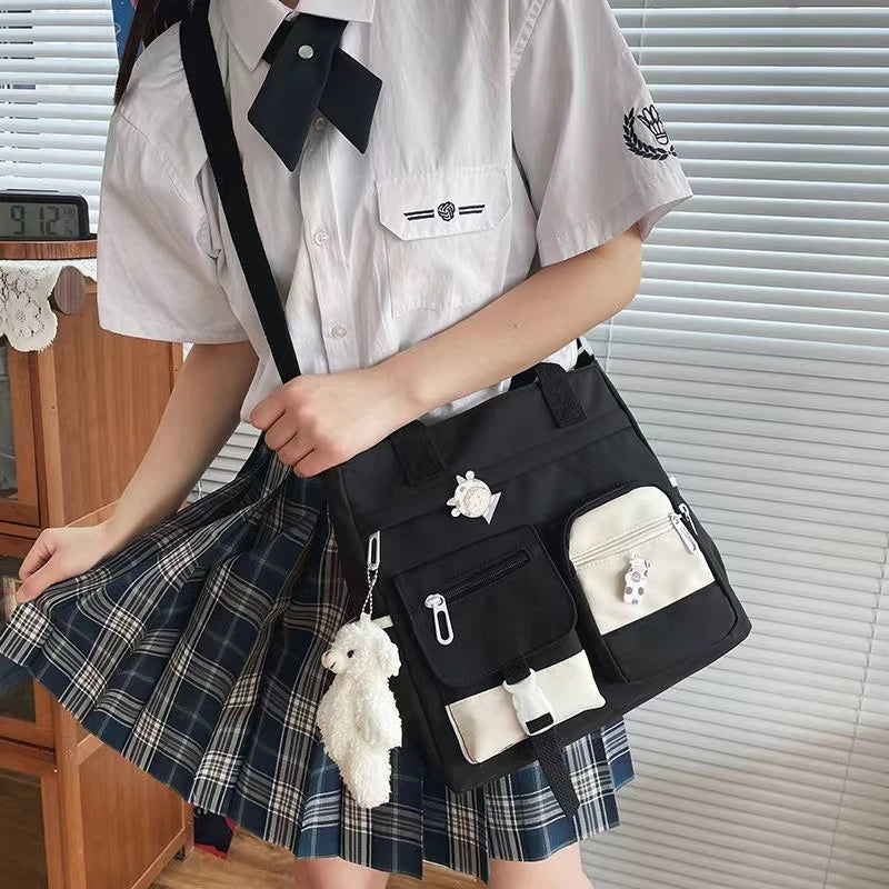 Nylon Messenger Crossbody Shoulder Sling Bag