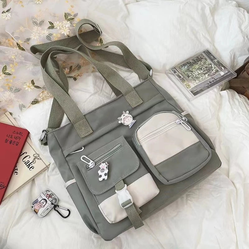 Nylon Messenger Crossbody Shoulder Sling Bag