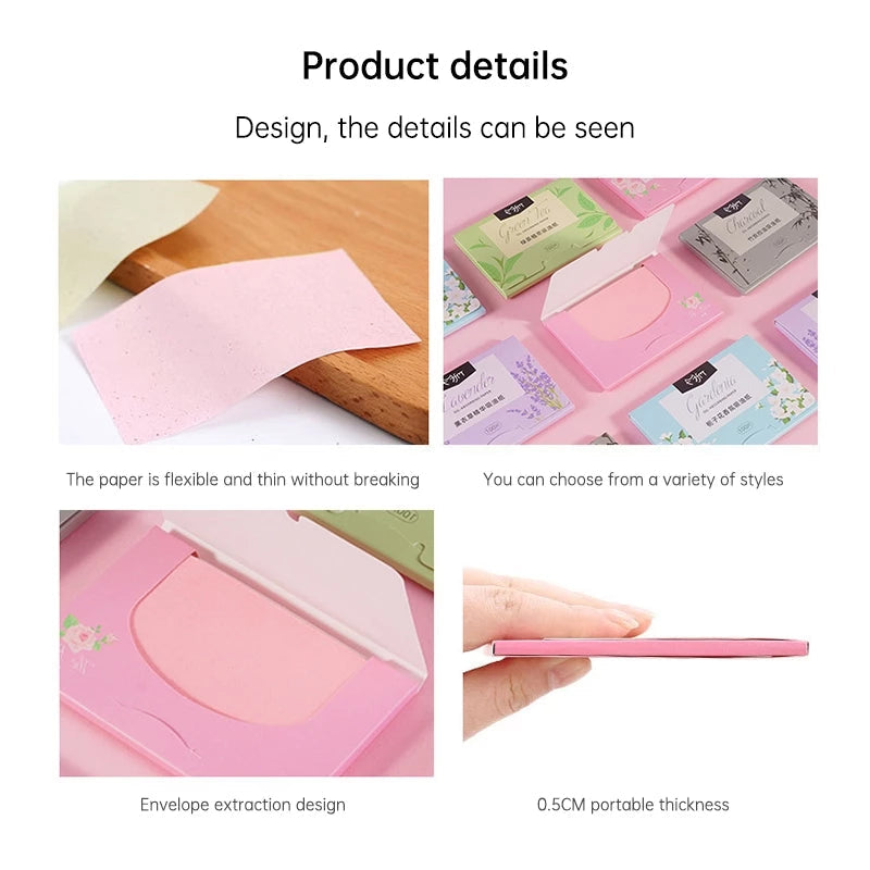 BUY 1 GET 1! 100 Sheets/Pack of High-Efficiency Oil Blotting Paper