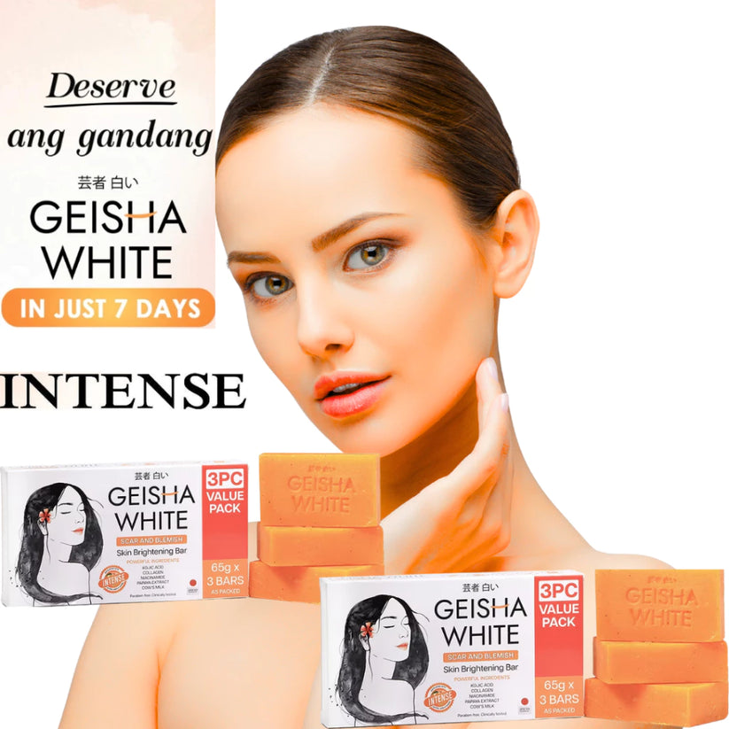 GEISHA WHITE Intense Bar 65g x 3