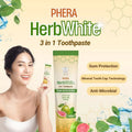 PHERA HERBWHITE 3 IN 1 TOOTHPASTE