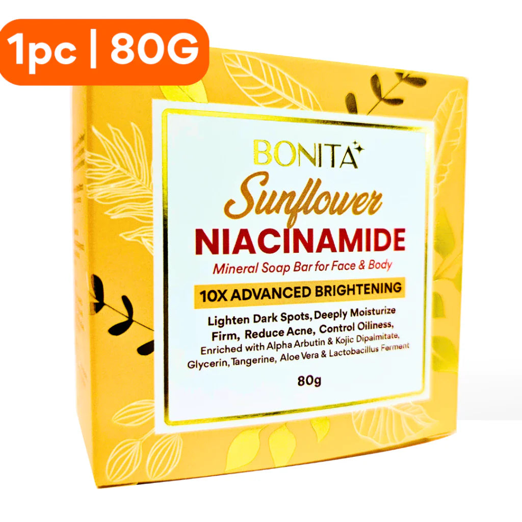 BONITA Himalayan Salt, Sunflower Niacinamide & Tawas Calamansi Persimmon Soap Bar 80g