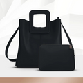 Square Handle Bucket Bag