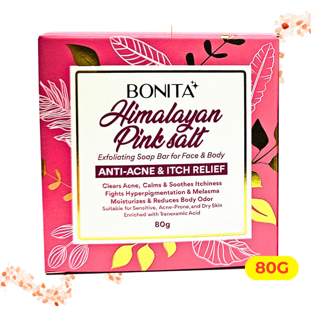 BONITA Himalayan Salt, Sunflower Niacinamide & Tawas Calamansi Persimmon Soap Bar 80g