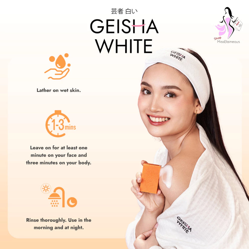 GEISHA WHITE Intense Bar 65g x 3
