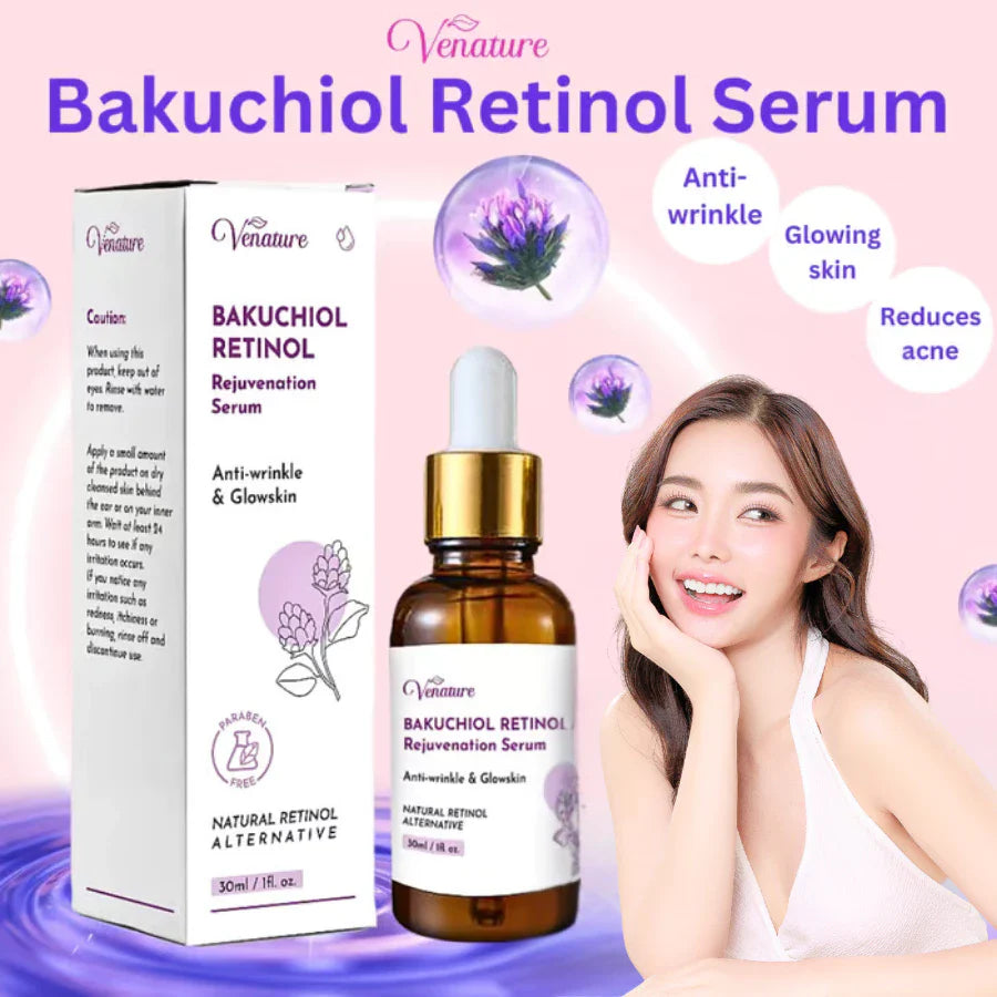 VENATURE Bakuchiol Retinol Serum 30ml – Gentle Yet Powerful Anti-Aging Care