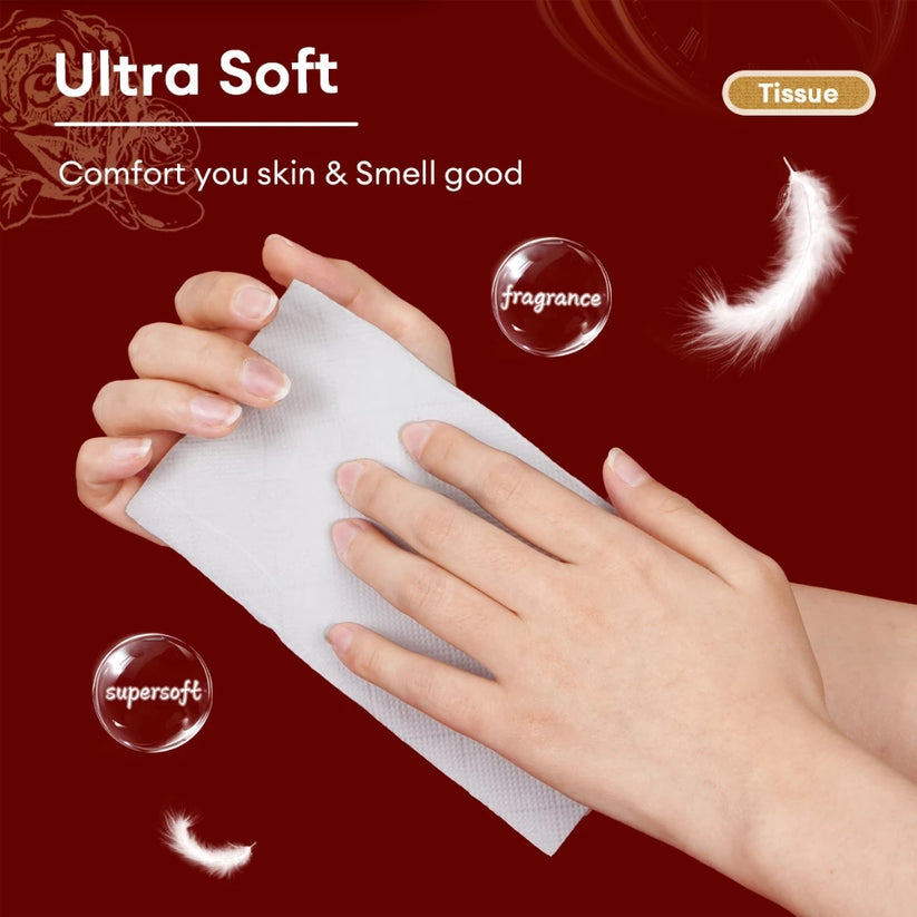 MUNAFIE Rose Scent Facial Tissue Paper