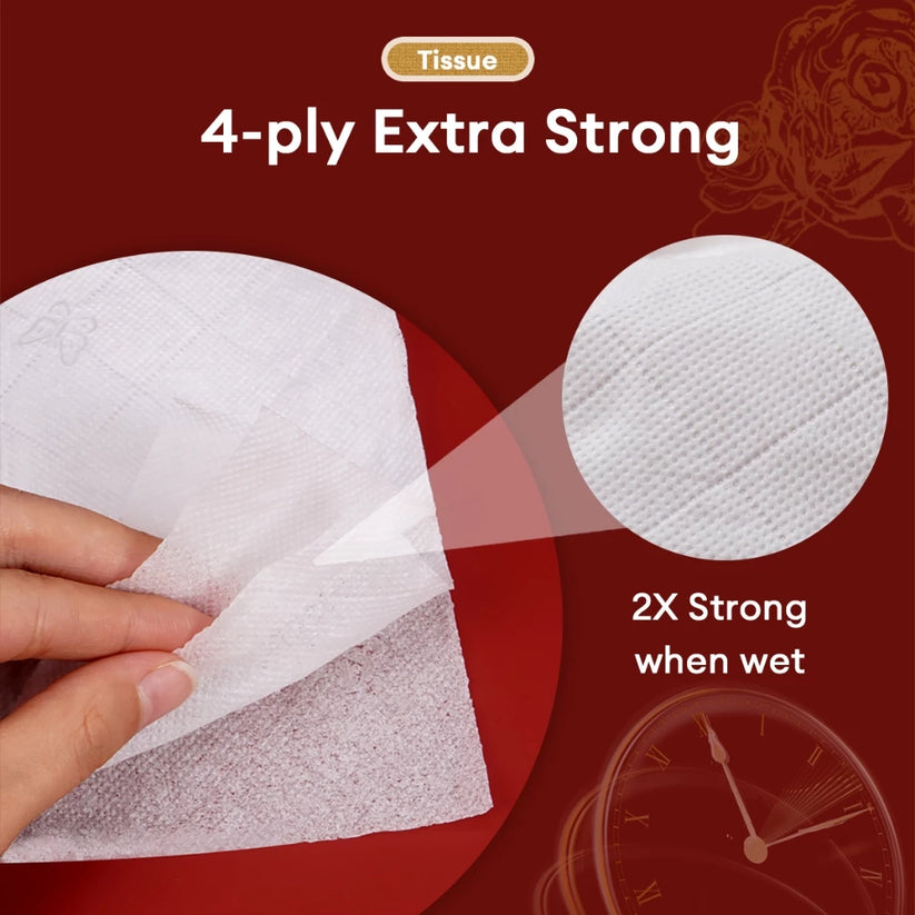 MUNAFIE Rose Scent Facial Tissue Paper