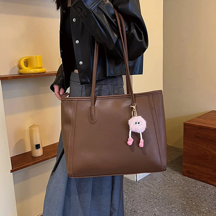 Large Capacity Leather Tote Bag