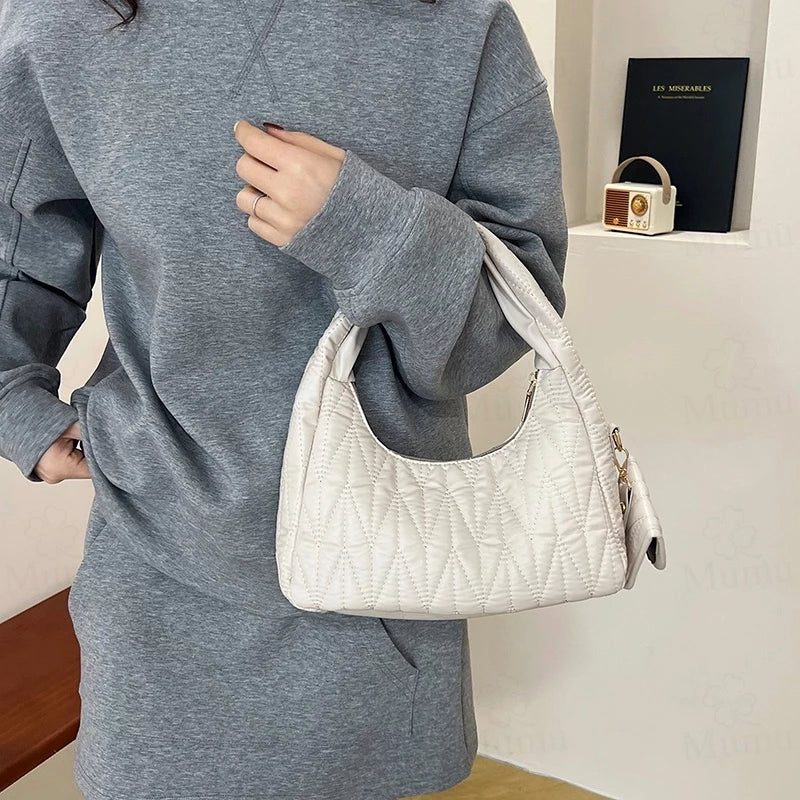 2-in-1 Embroidered Shoulder Bags with Coin Purse