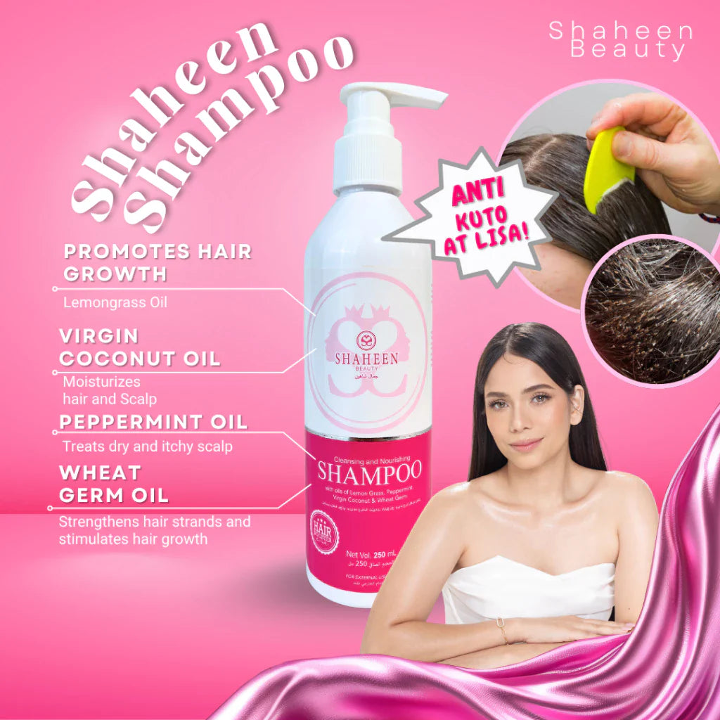 Shaheen Beauty 250ML PANGKUTO + Hair grower Shampoo with Lemongrass Oil and VCO