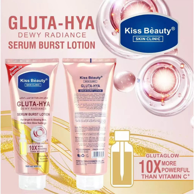 KISS BEAUTY Gluta Hya Dewy Radiance Serum Burst Lotion 400ml