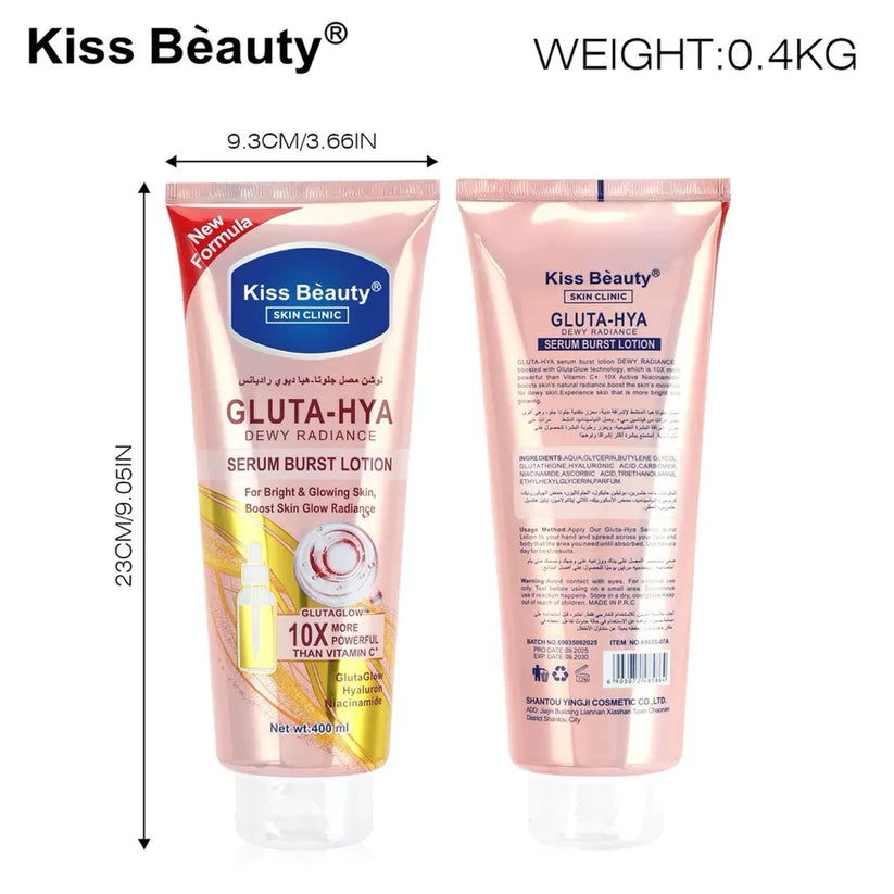 KISS BEAUTY Gluta Hya Dewy Radiance Serum Burst Lotion 400ml