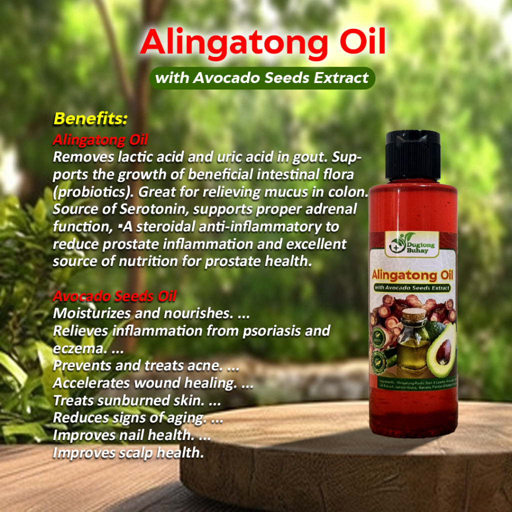 Alingatong Oil with Avocado - Pain Relief, Muscle Relaxant