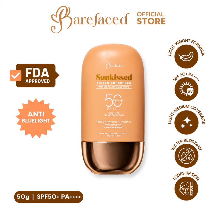 Barefaced Sunkissed Tinted Sunscreen SPF50+ PA++++ 50g