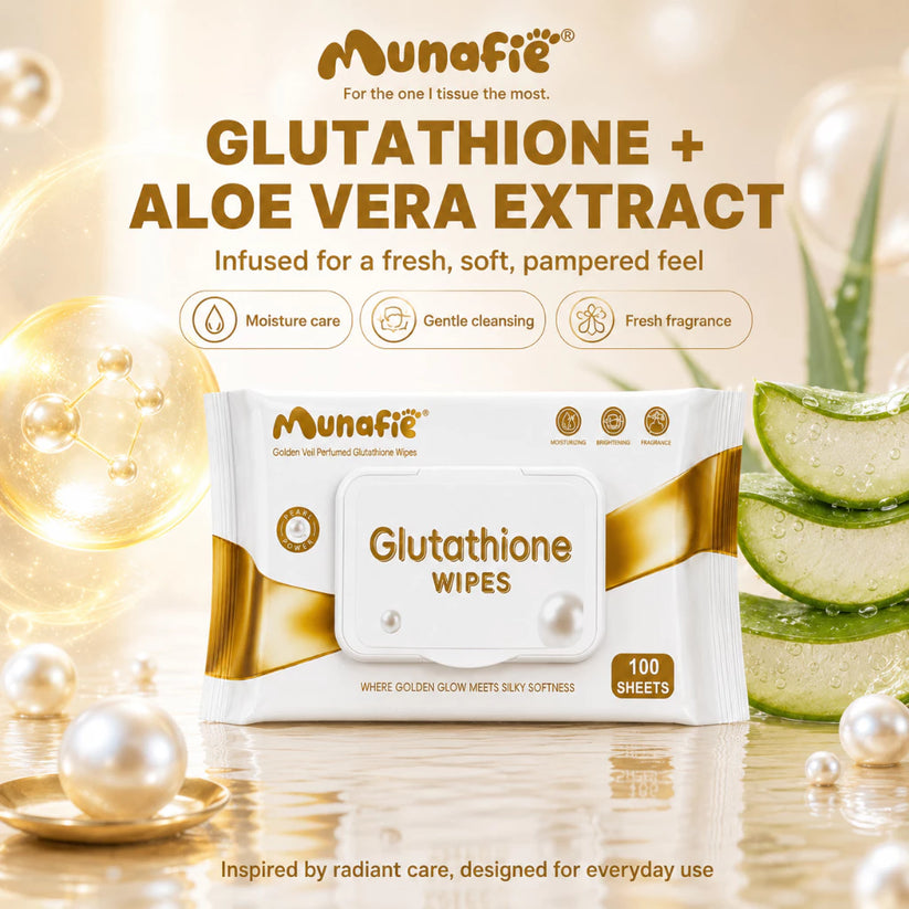 MUNAFIE Glutathione Wet Wipes 100sheets