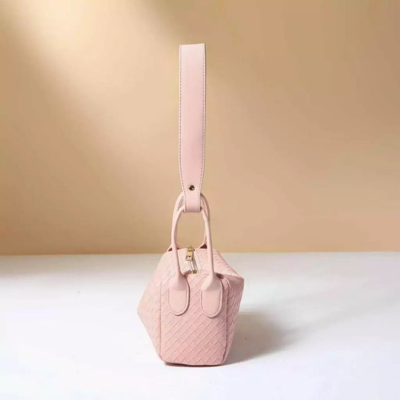 Leather Woven Shoulder Bag