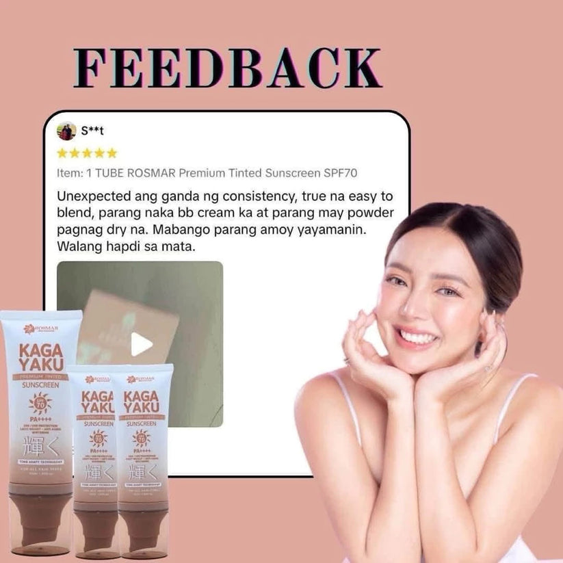Rosmar Skin Essentials Kagayaku Premium Tinted Sunscreen - SPF 70 PA++++