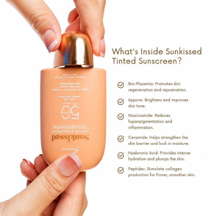 Barefaced Sunkissed Tinted Sunscreen SPF50+ PA++++ 50g