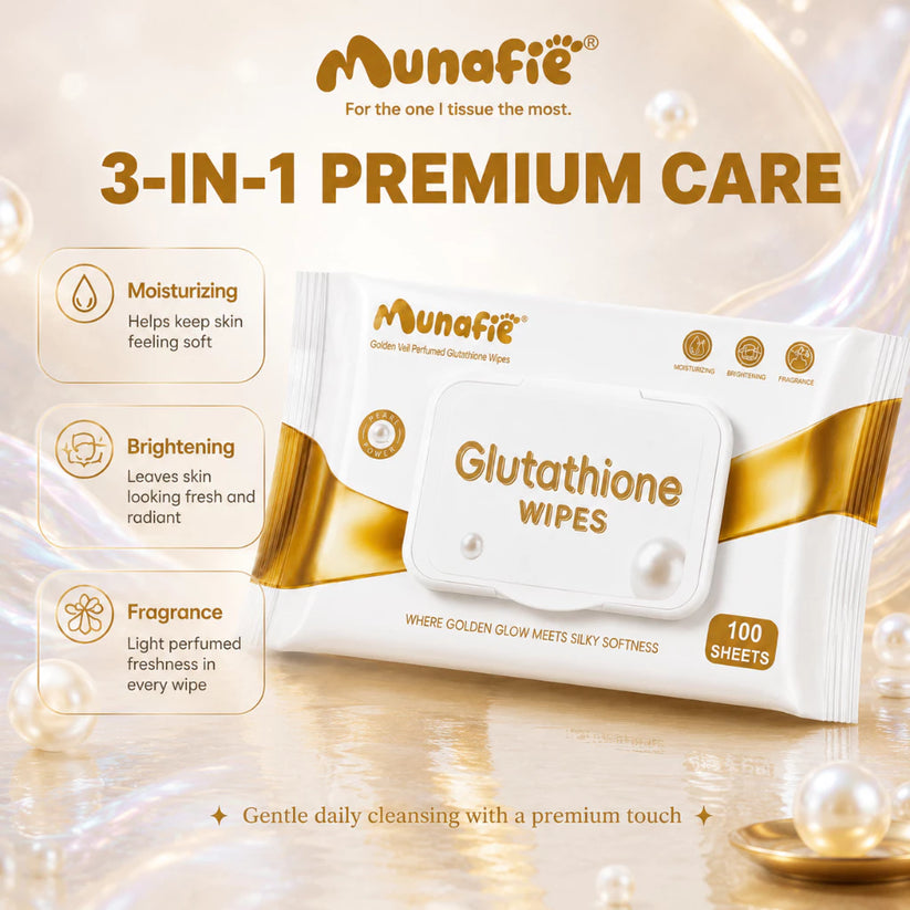 MUNAFIE Glutathione Wet Wipes 100sheets