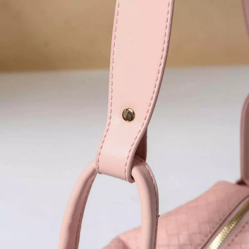Leather Woven Shoulder Bag