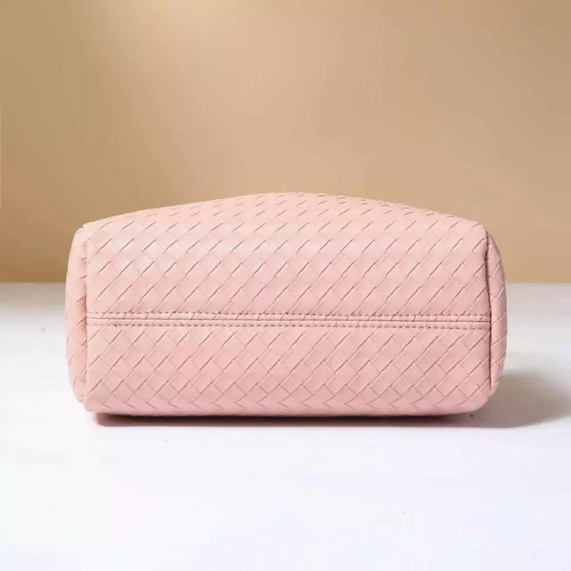 Leather Woven Shoulder Bag