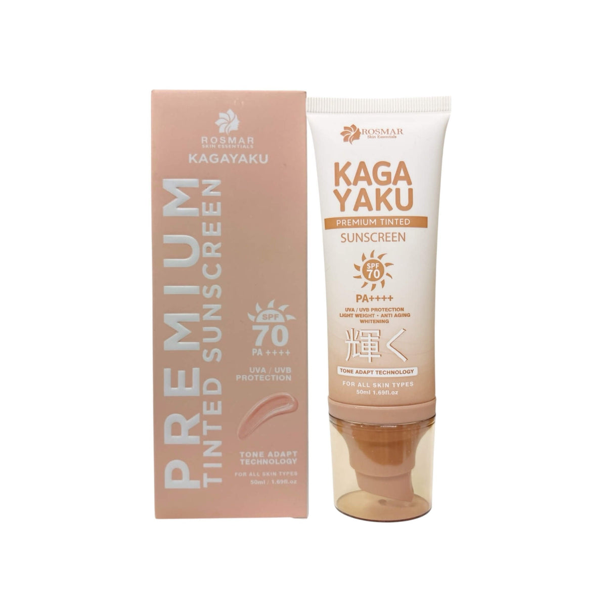 Rosmar Skin Essentials Kagayaku Premium Tinted Sunscreen - SPF 70 PA++++