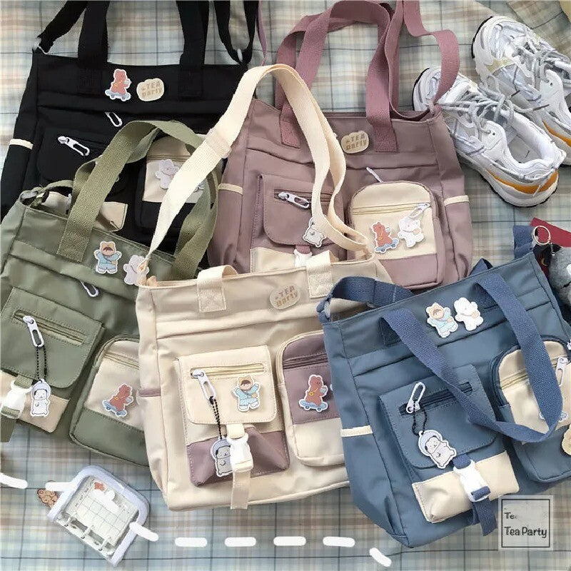 Nylon Messenger Crossbody Shoulder Sling Bag