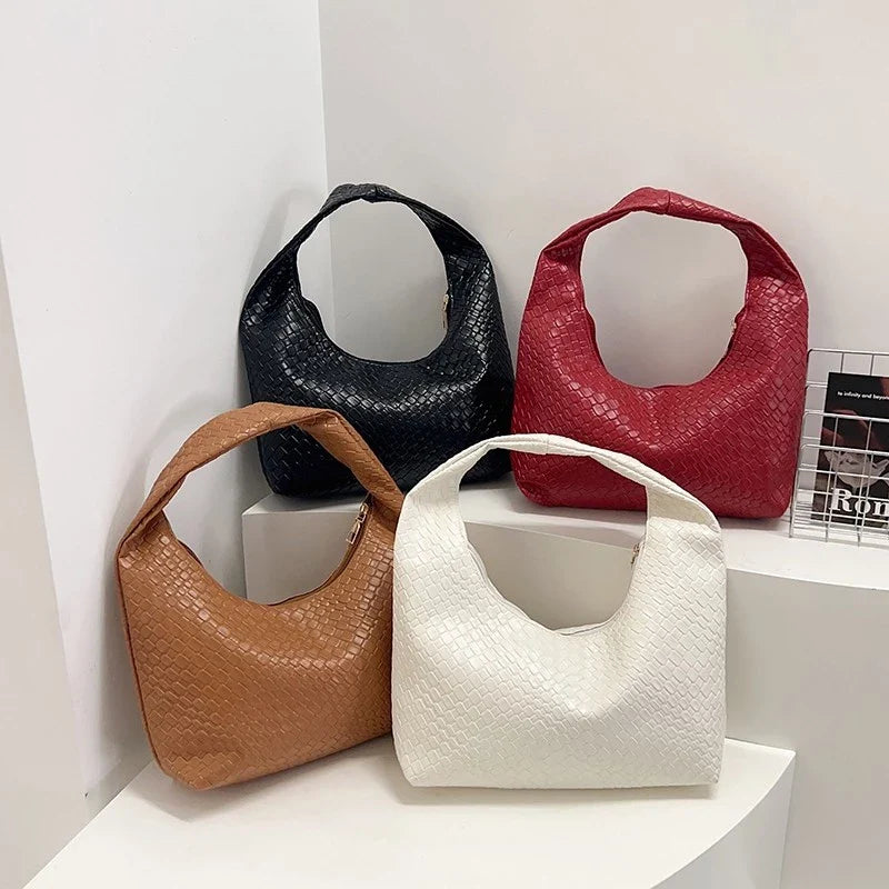 Mini Woven Hobo Handbag