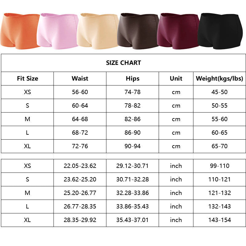 3Pcs/Set Women's Cotton Boxer Panties