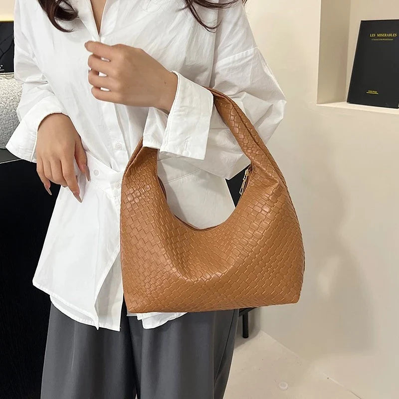 Mini Woven Hobo Handbag