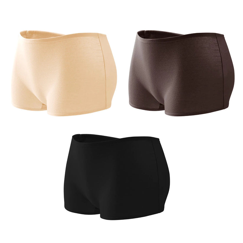 3Pcs/Set Women's Cotton Boxer Panties