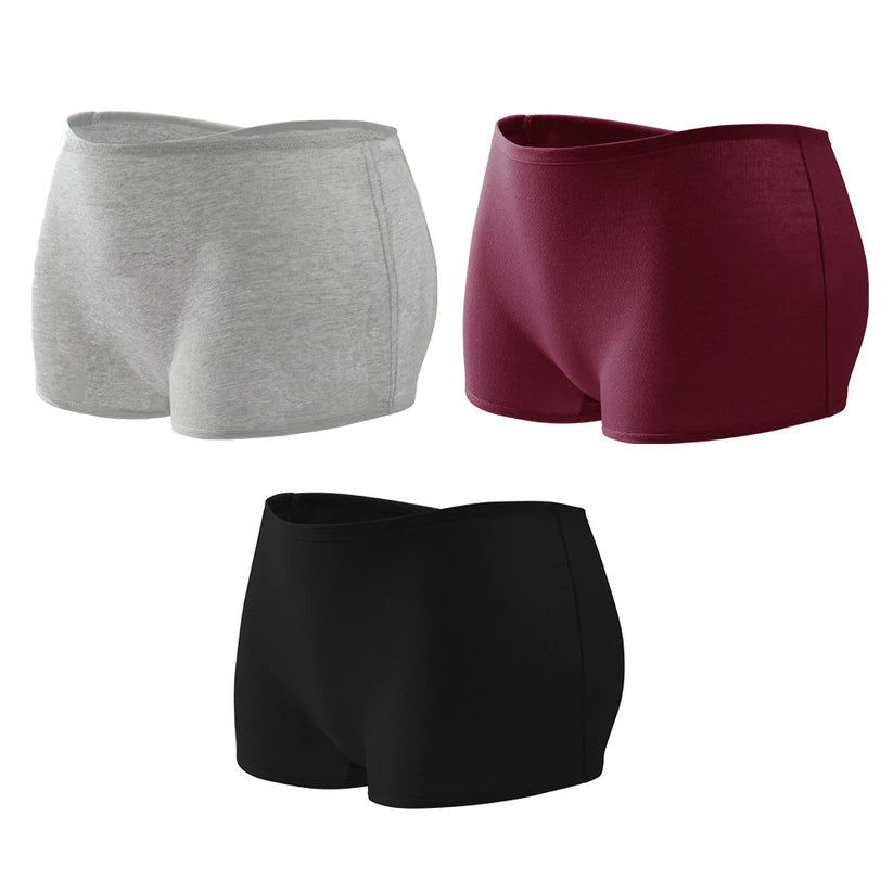 3Pcs/Set Women's Cotton Boxer Panties