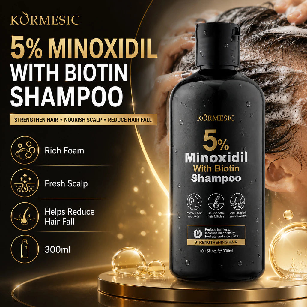 KORMESIC 5% Minoxidil with Biotin Shampoo & Conditioner