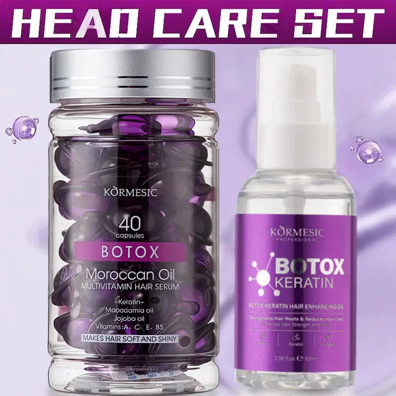 Kormesic Botox Keratin Head Care Set – Moroccan Oil Hair Repair Treatment