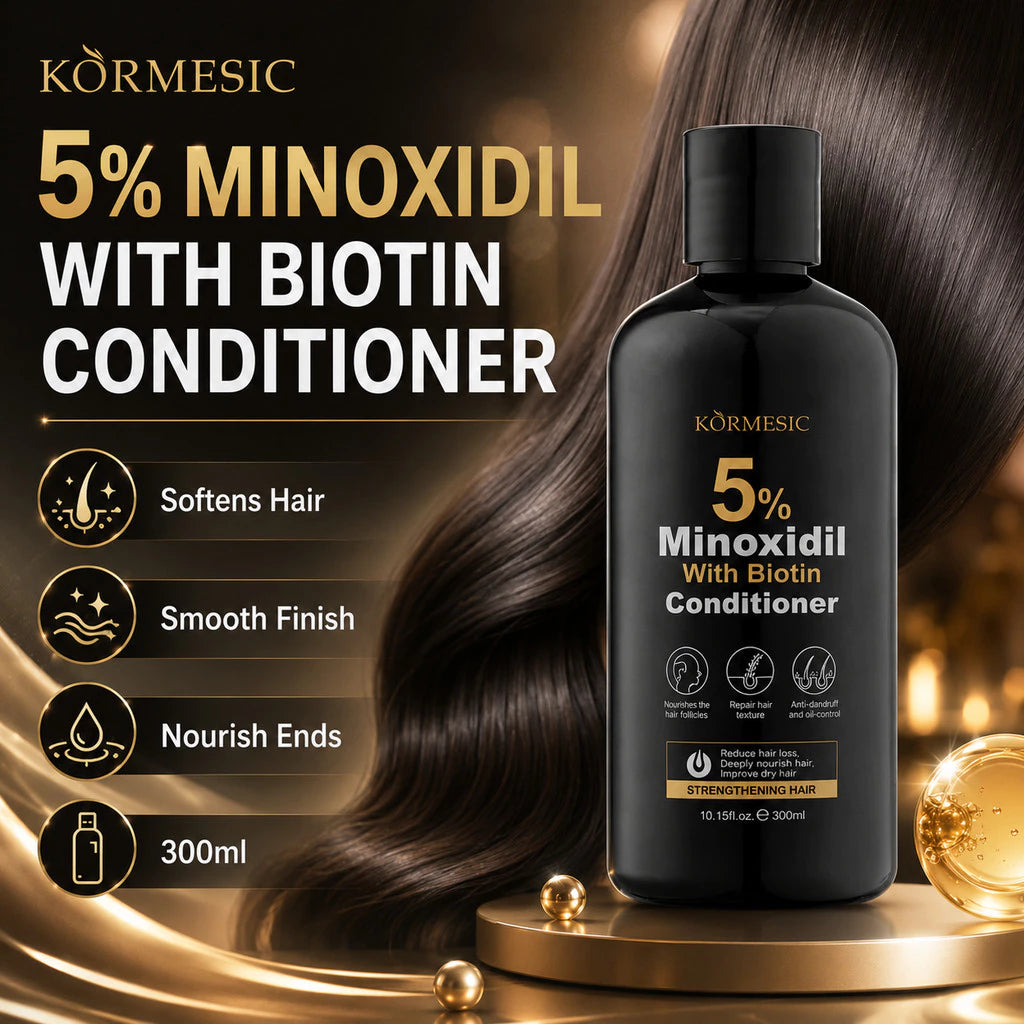 KORMESIC 5% Minoxidil with Biotin Shampoo & Conditioner