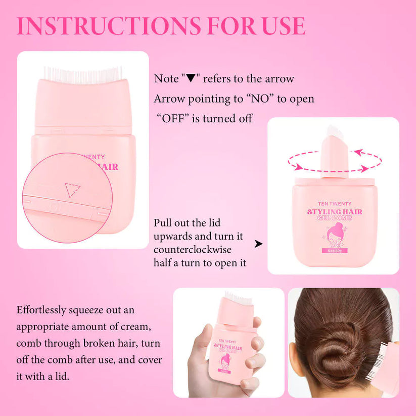 TEN TWENTY Styling Hair Gel Comb 80ml
