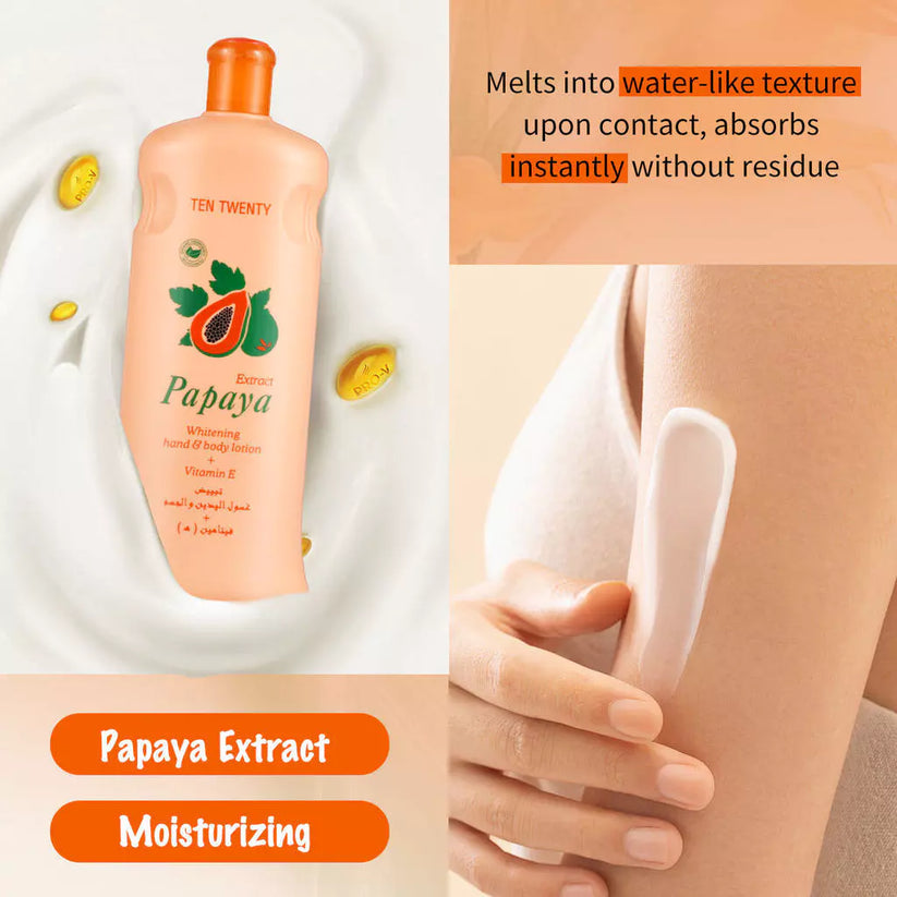 TEN TWENTY Papaya Whitening Body Lotion + Vitamin E